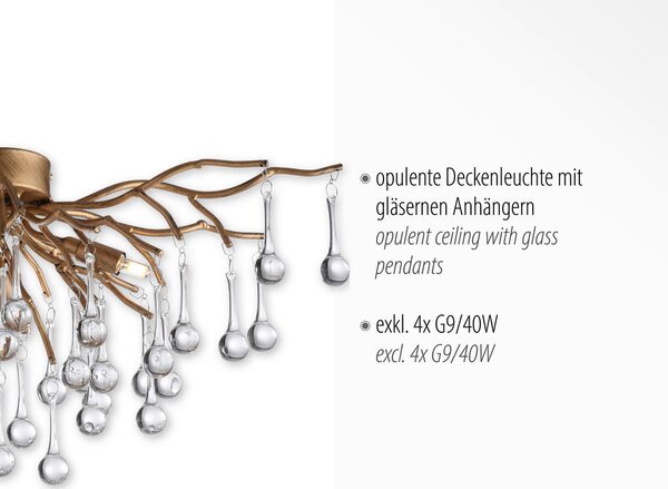 STROPNA SVETILKA Icicle 60/30/35 cm