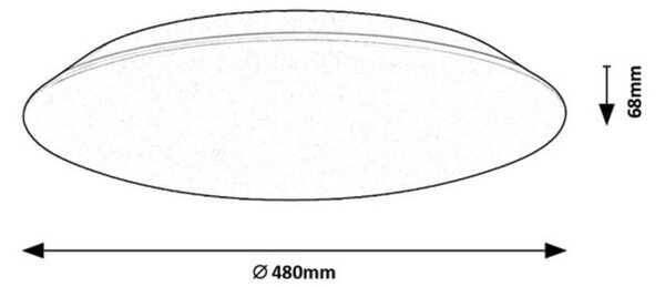 STROPNA LED-SVETILKA Rorik 4000 K 230 V