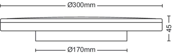 STROPNA LED-SVETILKA Ozziet 2000 lm 2700/4000 K