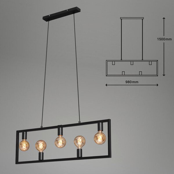 VISEČA SVETILKA Kotak 98/150 cm E27
