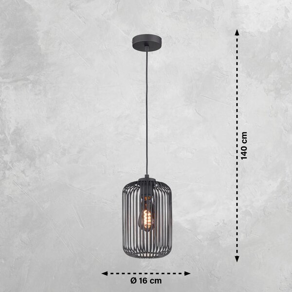 VISEČA NIHALNA SVETILKA Cage 16/150 cm 40,0 W E27