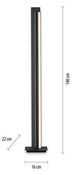 STOJEČA LED-SVETILKA PURE LINES 2400 lm 2700-5000 K