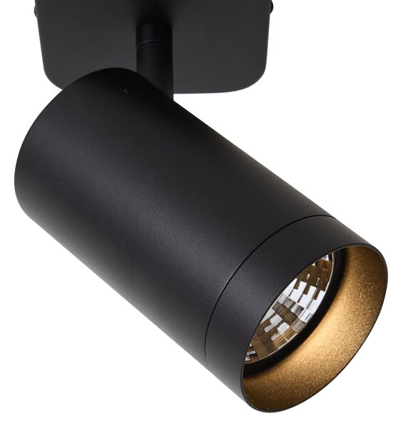 Sodobna stropna svetilka črna GU10 70mm - Jeana Luxe