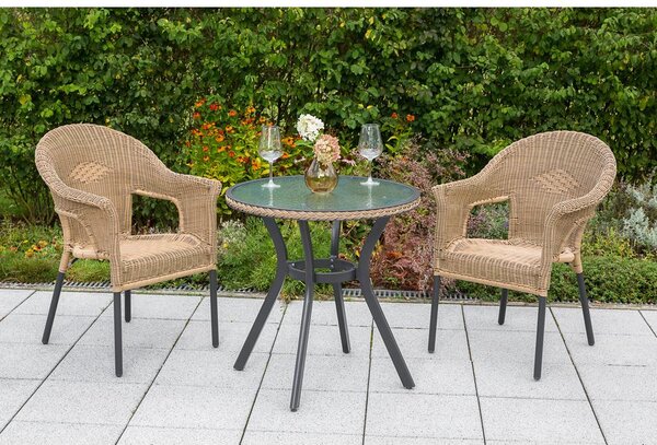 Gardenson Set Vrtnih Stolov Ravenna, Naravne Barve, 2 Kos