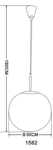 VISEČA SVETILKA Balla 30/180 cm 60 W E27