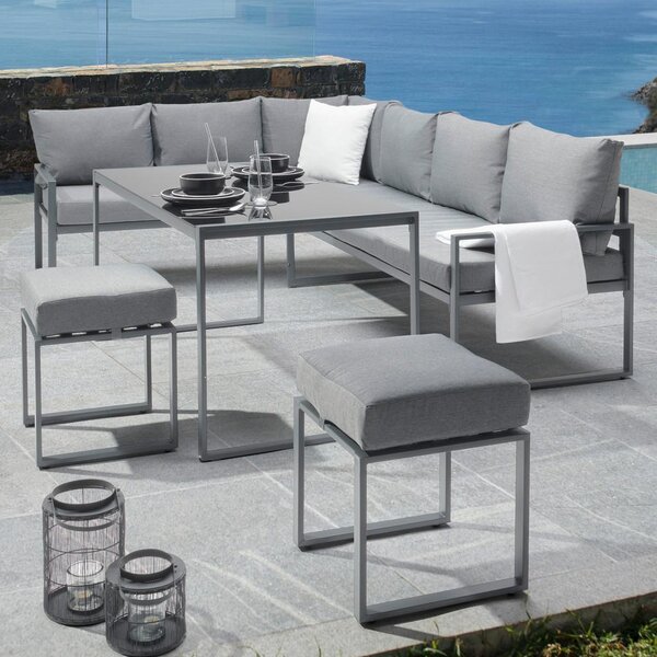 Modern Living Lounge Garnitura Mexiko, Antracit, Črna, 5-Delni Set