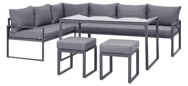 Modern Living Lounge Garnitura Mexiko, Antracit, Črna, 5-Delni Set