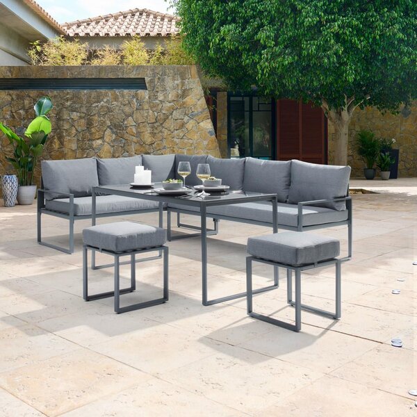 Modern Living Lounge Garnitura Mexiko, Antracit, Črna, 5-Delni Set