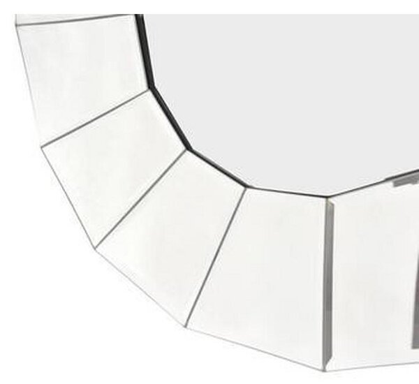 STENSKO OGLEDALO, 60/60/3 cm kovina, steklo