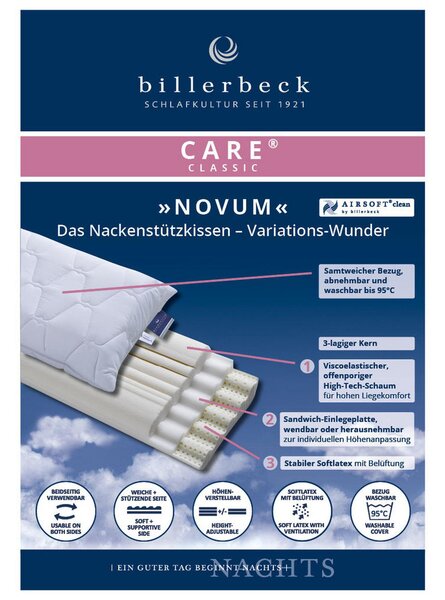 ANATOMSKI VZGLAVNIK NOVUM 40/80 cm