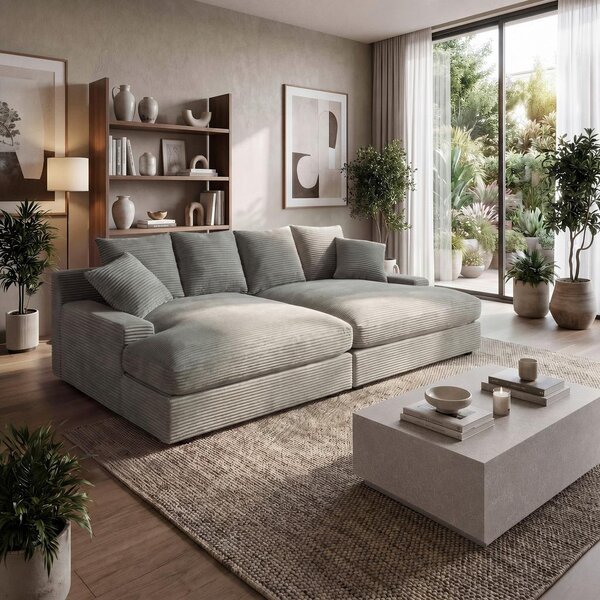 Bessagi Home Velika Zofa Eleonora, Svetlo Siva
