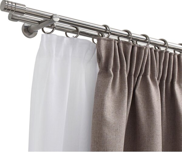 SET KARNISE 120 cm barve nerjavečega jekla