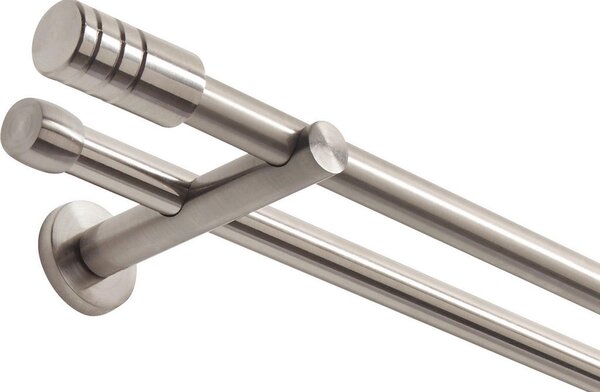 SET KARNISE 120 cm barve nerjavečega jekla