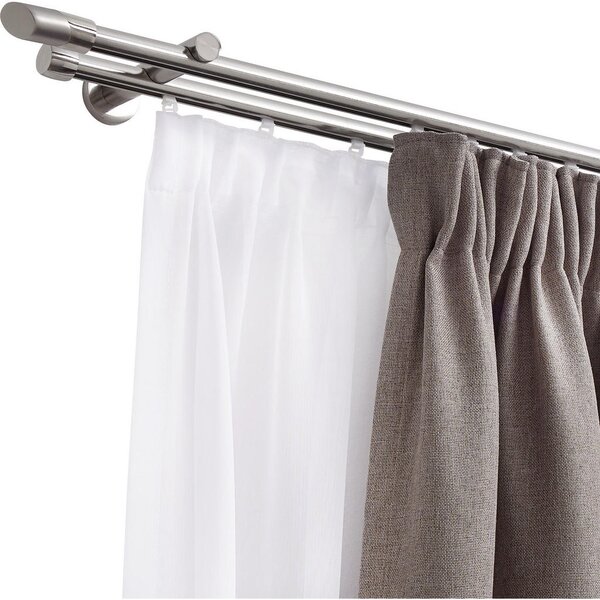 SET KARNISE ANCONA 160 cm barve nerjavečega jekla