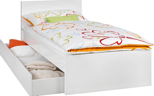 POSTELJA 90 cm x 200 cm , leseni material bela