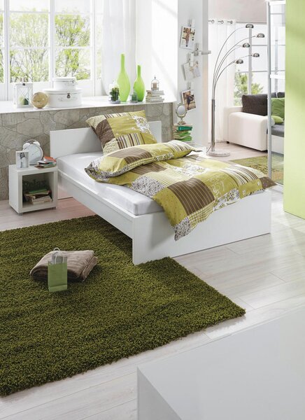 POSTELJA 90 cm x 200 cm , leseni material bela
