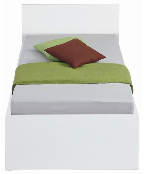 POSTELJA 90 cm x 200 cm , leseni material bela