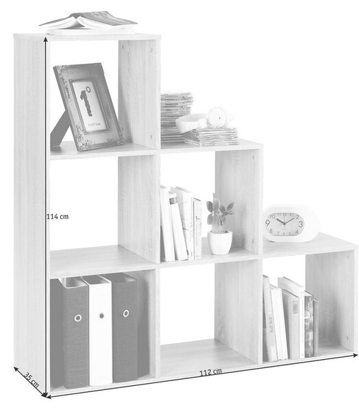REGALNI ELEMENT 112/114/35 cm hrast sonoma