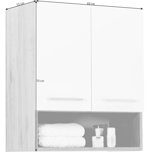 VISEČA OMARA 60/70/33 cm