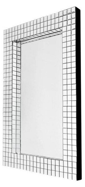 STENSKO OGLEDALO, 60/90/4 cm kovina, steklo
