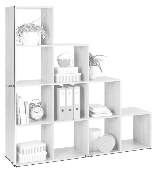 REGALNI ELEMENT 149/150/35 cm hrast sonoma