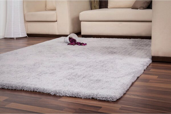 KOSMATINEC VELVET SILVER 120/170 cm taftano srebrne barve