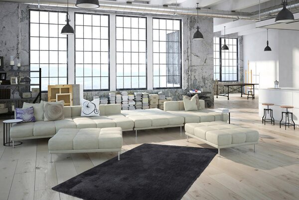 Kosmatinec Velvet Graphite 120/170 cm taftano barve grafita