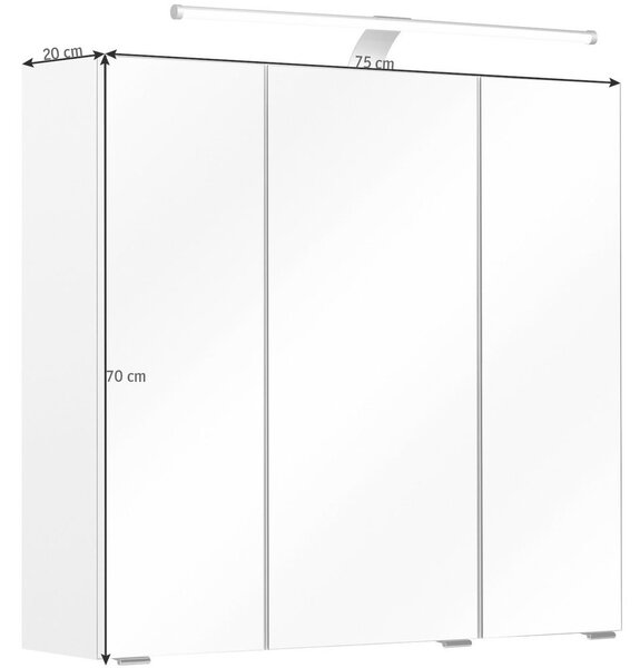 OMARA Z OGLEDALOM 75/70/20 cm