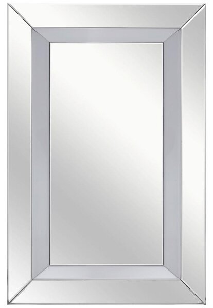 STENSKO OGLEDALO, 80/120/4,8 cm steklo, leseni material