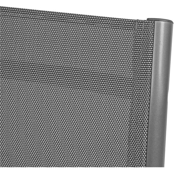 ZLOŽLJIV VRTNI SEDEŽ aluminij antracit, siva, srebrne barve
