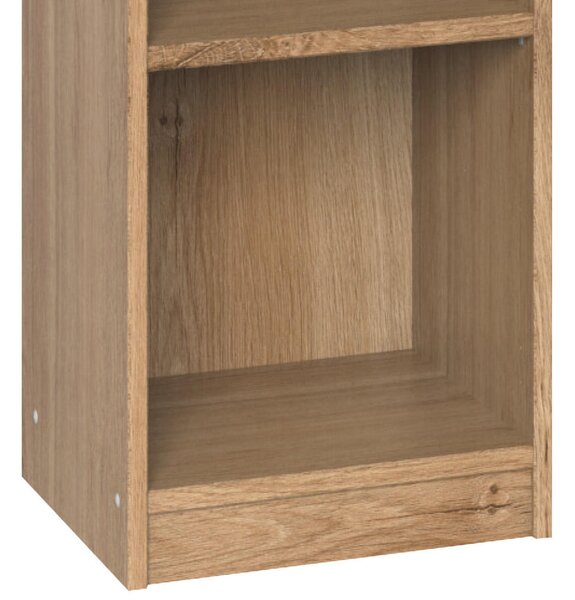 REGALNI ELEMENT 47/198/38 cm barve grafita, barve hrasta