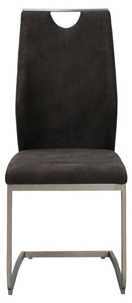 NIHAJNI STOL, kovina, tekstil siva, barve kroma