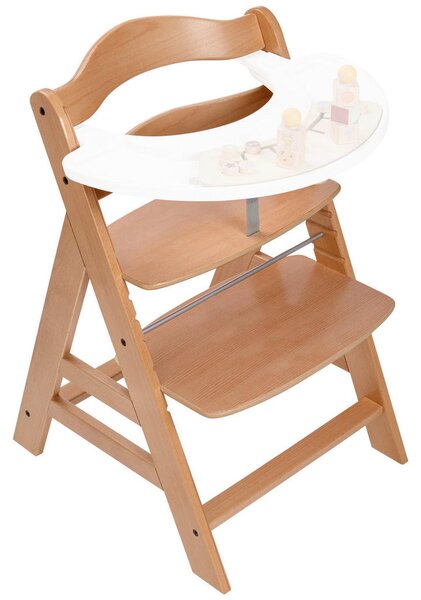 STOLČEK ZA HRANJENJE ALPHA + 56/80/48 cm naravne barve