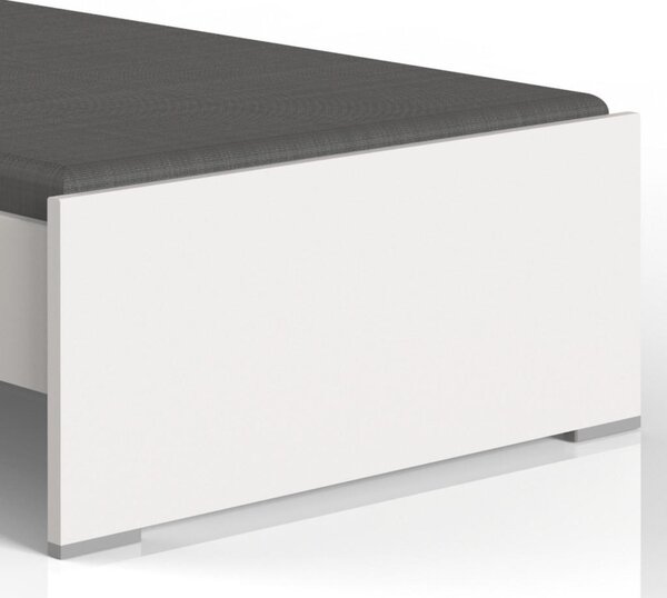 POSTELJA 90 cm x 200 cm , leseni material bela