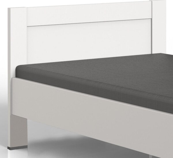 POSTELJA 90 cm x 200 cm , leseni material bela