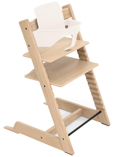 STOLČEK ZA HRANJENJE Tripp Trapp Oak 46/79/49 cm biserna