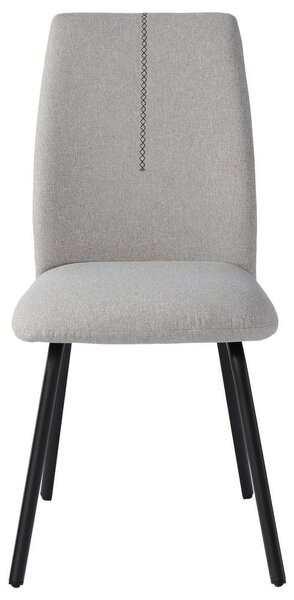 STOL, kovina, tekstil črna, svetlo siva