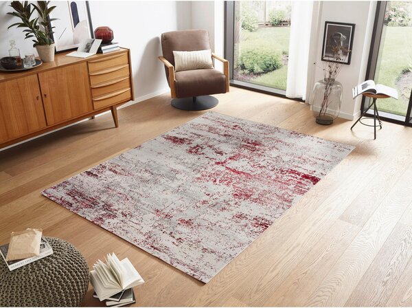 TKANA PREPROGA Antea 80/150 cm tkano krem barve, rdeča