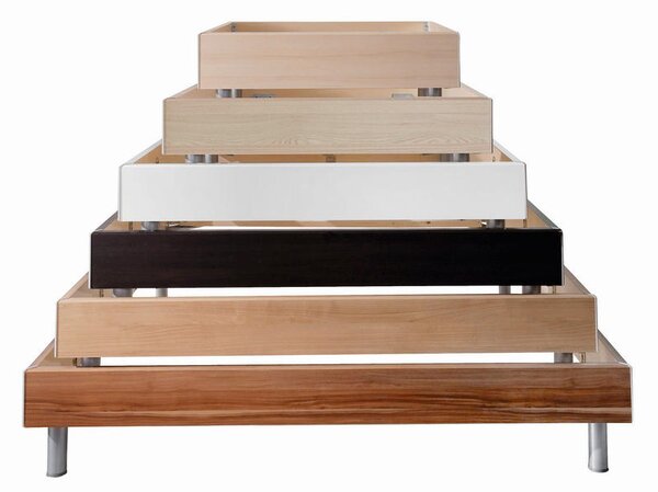 POSTELJA 90 cm x 200 cm , leseni material bela