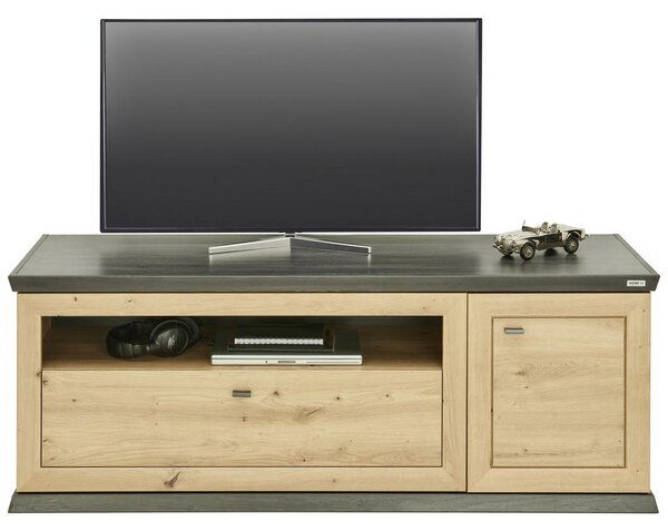 TV-ELEMENT barve hrasta, temno siva