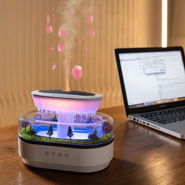 Mistscape™ Led Vlažilec In Difuzor Z Mini Pokrajino