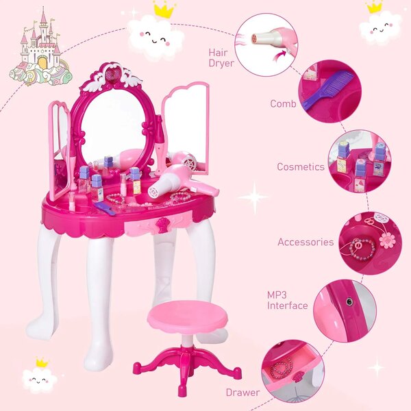 Playglam™ Dekliška Mini Toaletna Mizica