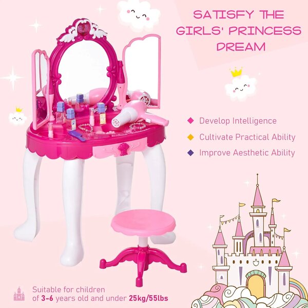 Playglam™ Dekliška Mini Toaletna Mizica