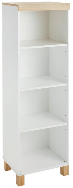 REGAL ZA DOJENČKE 48,4/153,1/39,9 cm bela, barve hrasta