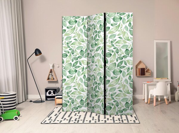 PARAVAN 135/172/3 cm zelena, bela