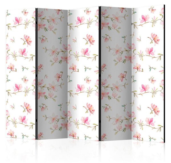 PARAVAN 225/172/3 cm bela, pink