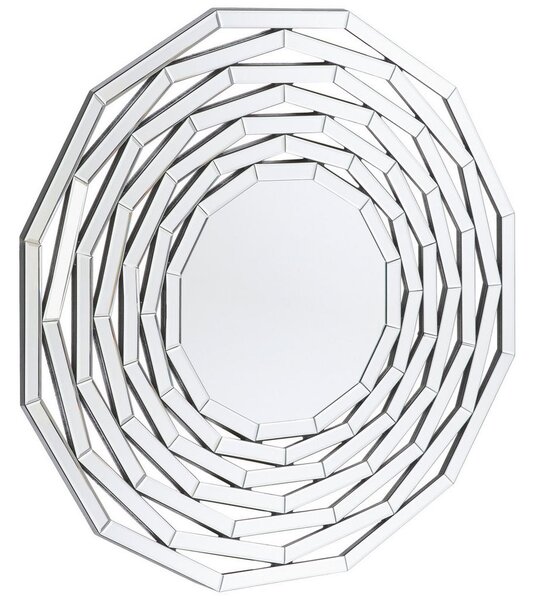 STENSKO OGLEDALO, 100/100/1,9 cm steklo, leseni material