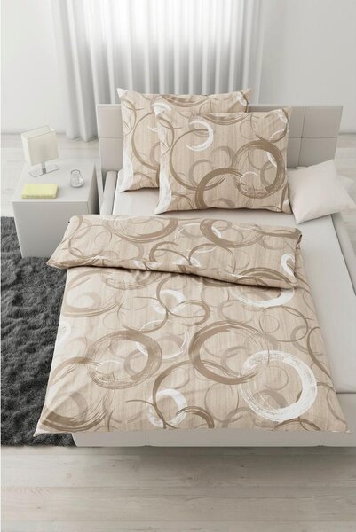 Modern Living Posteljnina New Circles Xxl, Bež, 2x60/80, 200/200