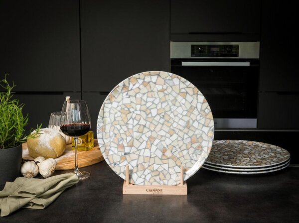 SET KROŽNIKOV ZA PICO Stone Collection Siena 33 cm