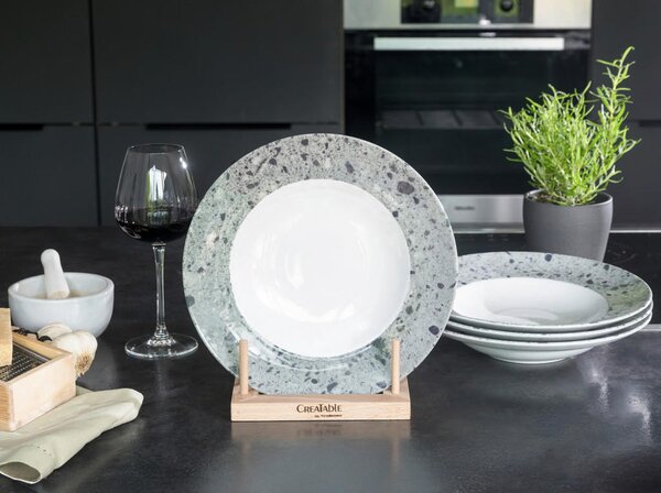 SET KROŽNIKOV ZA TESTENINE Stone Collection Florenz 27 cm